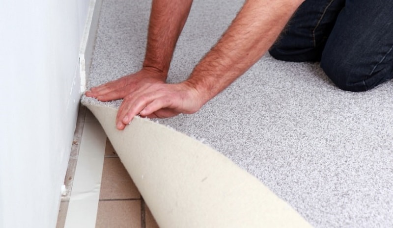 укладка ковролина